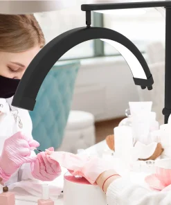 half moon desk lamp application nail