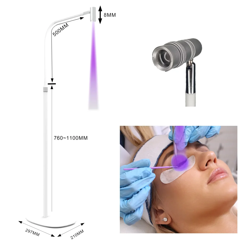 Extension de cils UV Semi-Permanent, photopolymérisation LED, taille