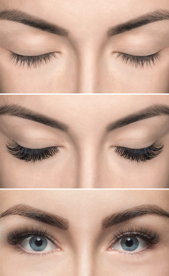 extension de cils semi-permanente