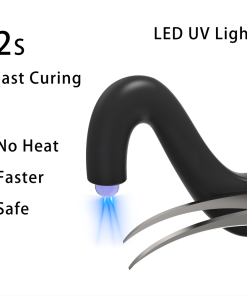 seming pinzetta lampada uv a led testa d'oca regolabile per estensioni uv lash