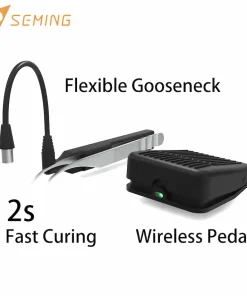 Luce UV flessibile a collo d'oca Seming SM253 con pedale wireless
