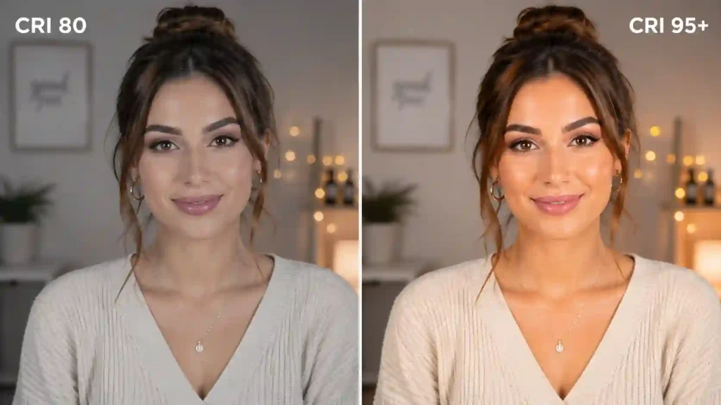 Ringlicht mit hohem CRI für Videoaufnahmen