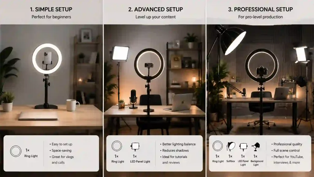 Ring Light Home Studio Setup