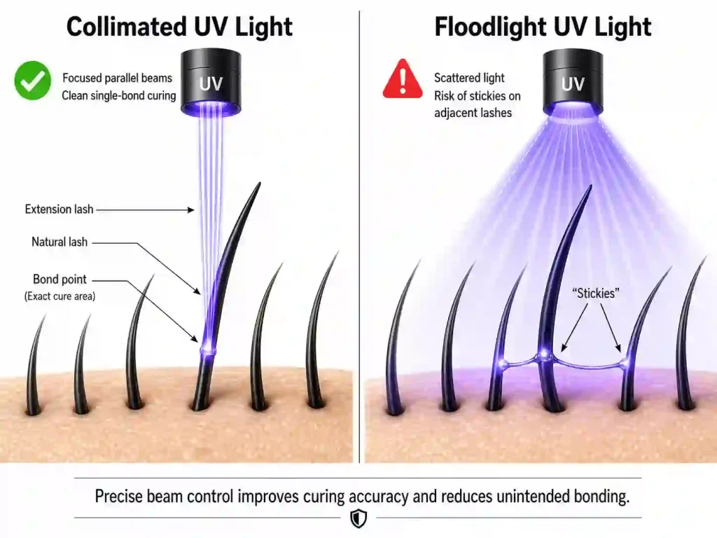 Aushärtung von 395-nm-UV-Wimpernkleber