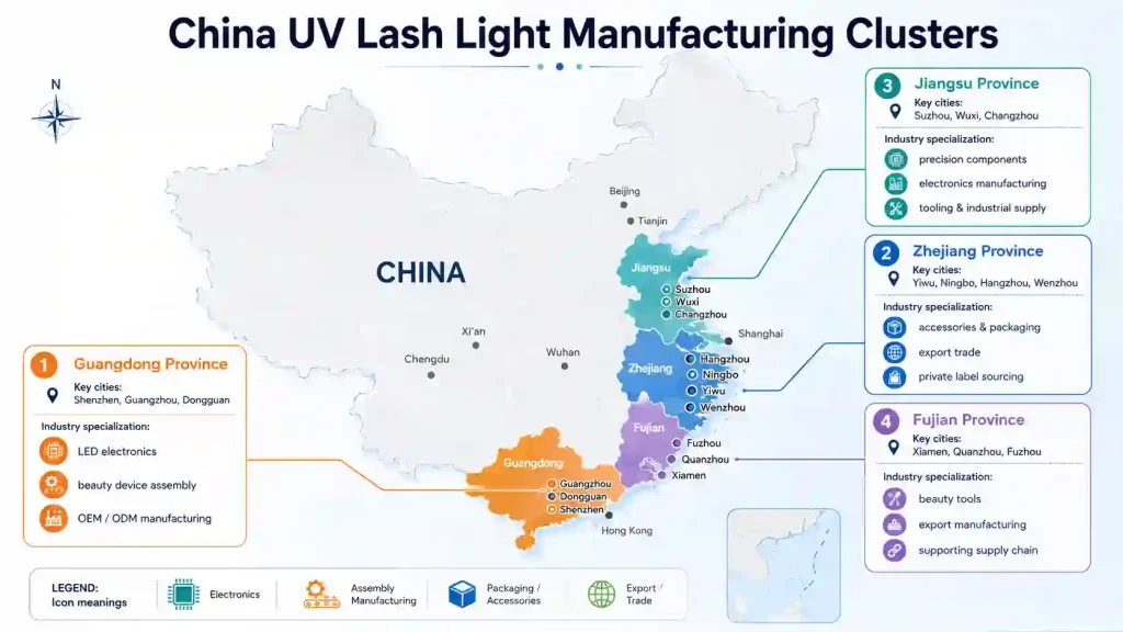 UV Lash Light Manufacturer Sourcing